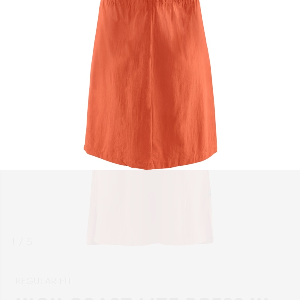 Fjallraven Orange Short Sleeve Drawstring Waist Dress - Picture 2 of 5